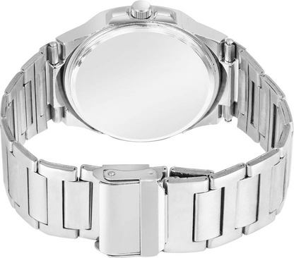 Classic Black Dial Stainless Steel Watch